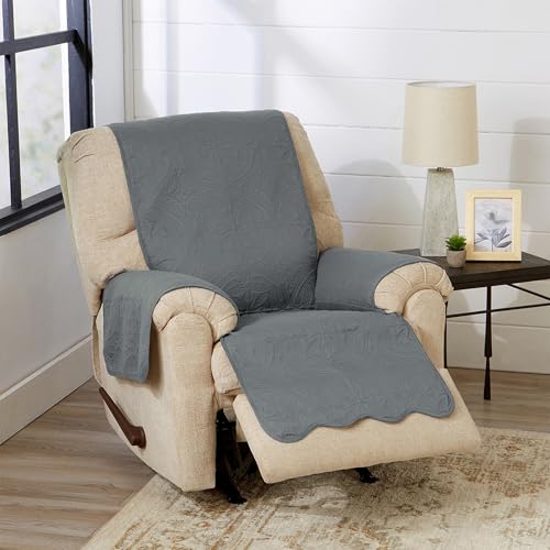 Reversible Recliner Cover (Recliner / Mirage Gray / Flax)