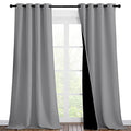 Total Shade Curtains and Draperies (Silver Grey / 46"W x 90"L (Pack of 2))