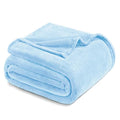 Soft Fleece Blanket Twin Size for Bed (Ice Blue / Twin (60" x 80"))