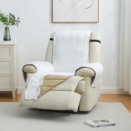 Velvet Recliner Cover (Recliner / 18- Velvet - White)