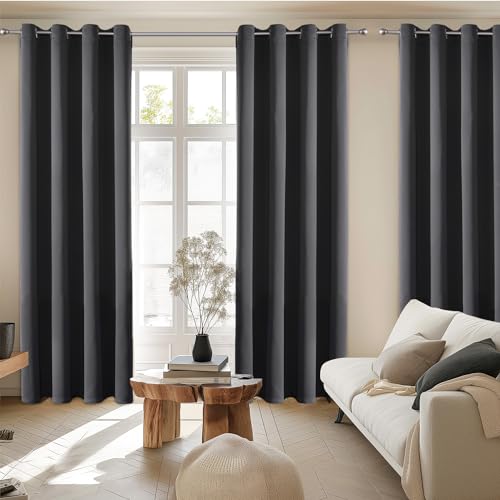 Custom Blackout Curtain for Bedroom and Living Room (Custom / Dark Grey)
