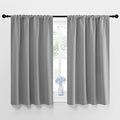 Window Curtains for Bedroom (Silver Grey / 42"W x 48"L (Pack of 2))