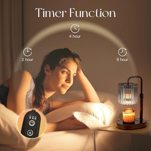 Candle Warmer Lamp with Timer (Smoke Grey)