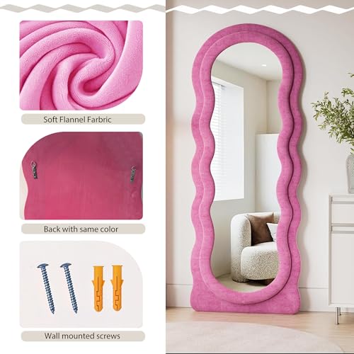 Full Length Mirror (Hot Pink / 63"L x 24"W)