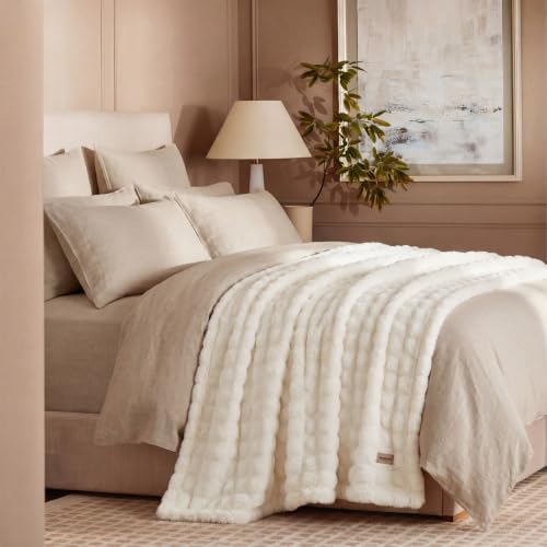 Cloud Bubble Fleece Queen Blanket for Bed (01 Off White / Queen (90" X 90"))