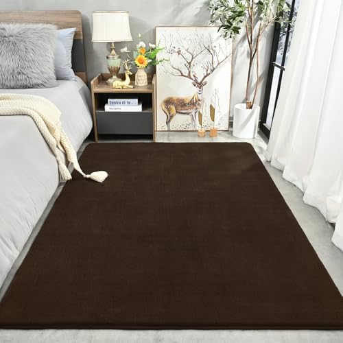 Large Area Rugs for Bedroom Living Room (6' x 9' (Rectangular) / Brown)