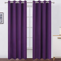 Purple Thermal Blackout Curtains (Purple / 52"W x 95"L (Pack of 2))
