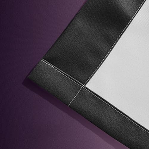 Blackout Ombre Purple and Black Curtains for Bedroom (52"W x 84"L (Pack of 2) / Purple and Black)