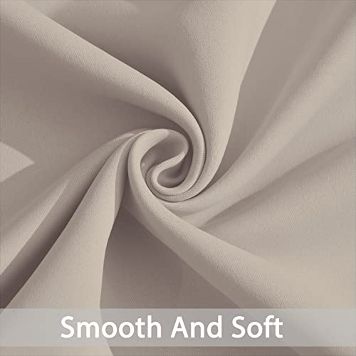 Room Darkening Curtains 62x63 inch Length Natural (Natural / 62"W x 63"L (Pack of 2))