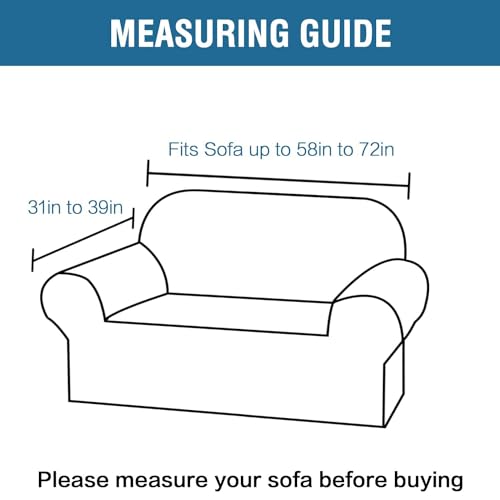 Stretch Velvet Loveseat Covers for 2 Cushion Couch Covers for Living Room Sofa Covers Slipcovers with Non Slip Straps Bottom (Christmas Green / Loveseat)