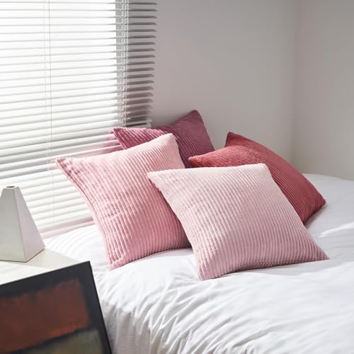 Pink Throw Pillow Covers 16x16 Inch Set of 4 (Pink / 16" x 16" (Pack of 4))