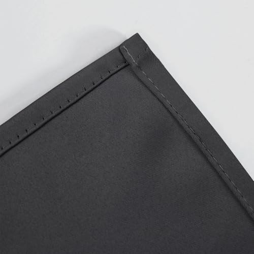Blackout Curtains 66 x 72 Inch Long Dark Grey Curtains Set of 2 Panels Room Darkening Curtains for Bedroom and Living Room (Dark Grey / 66"W x 72"L (Pack of 2))