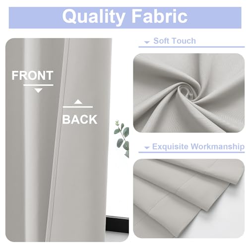 Ava Natural Blackout Curtains for Bedroom (Natural / 40"W x 72"L (Pack of 2))