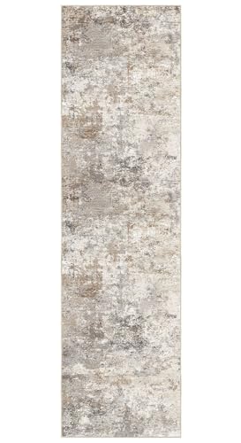 2x8 Washable Runner Rug for Hallway (Brown Grey / 2' x 8' (Runner))