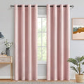 Light Pink Short Blackout Bedroom Curtains 54 Inch Long 52"x54" (Light Pink / 52"W x 54"L (Pack of 2))