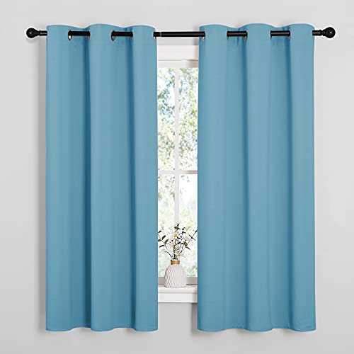 Room Darkening Curtains (Teal Blue / 42"W x 63"L (Pack of 2))