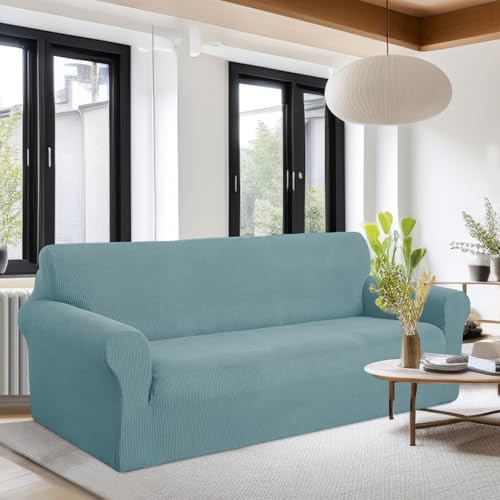 Oversized Stretch Couch Cover Slipcover (Light Blue / Xl Sofa)