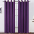 Blackout Curtains 52 x 90 Inch Long Purple Curtains Set of 2 Panels Room Darkening Curtains for Bedroom and Living Room (Purple / 52"W x 90"L (Pack of 2))