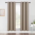 Bedroom Blackout Draperies Panels (Taupe / 42"W x 72"L (Pack of 2))