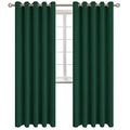 Emerald Green Blackout Curtains for Living Room 84 Inch (Emerald Green / 70"W x 84"L (Pack of 2))