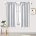 Blackout Curtains for Bedroom Living Room 52 x 63 Inch Long 2 Panels (Greyish White / 52"W x 63"L (Pack of 2))