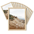 6x8 Natural Oak Wooden Picture Frame (Set of 15 / Beige Oak / 6x8 in)