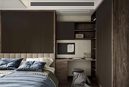 78.7''x17.7'' Grey Peel and Stick Wallpaper Contact Paper Modern Self Adhesive Wall Paper Removable Renter Friendly Textured Solid Color Shelf Cabinet Vinyl Roll (Coffee / 17.7" x 78.7")