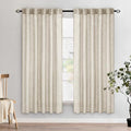 Cream Linen Curtains 52x72 Inch 2 Panels for Bedroom Living Room (Cream / 52"W x 72"L (Pack of 2))