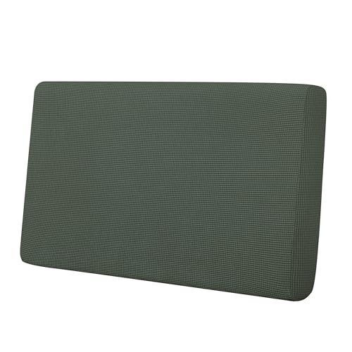 Stretch 1 Piece Loveseat Couch Cushion Cover for Sofa (Medium / Olive Green)