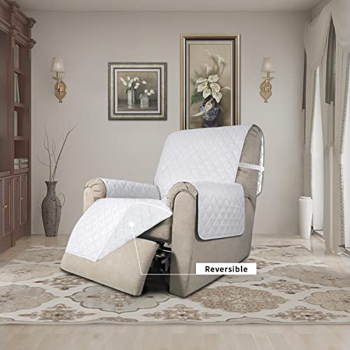 Reversible Couch Cover (White/White / Medium Recliner)