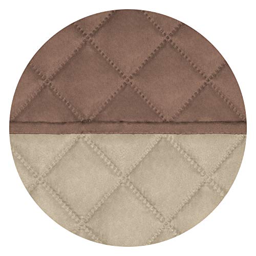 Reversible Recliner Chair Covers Couch Covers for Dogs (Small Recliner / Brown/Beige)