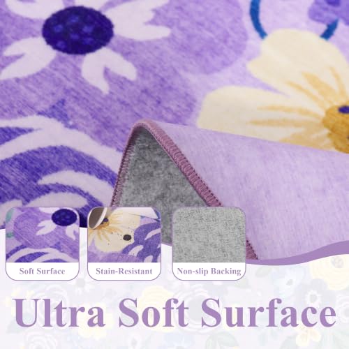 2x3 Rugs for Entryway (Purple (Big) / 2' x 3' (Rectangular))