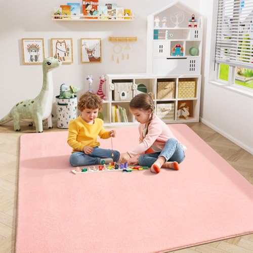 4x4 Square Area Rugs for Bedroom Living Room (4' x 4' (Square) / Pink)