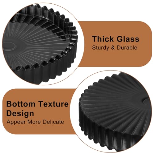 Glass Drink Coaster Set of 5 (Black)