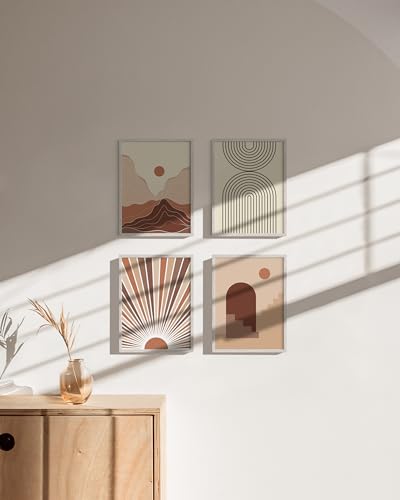 Standalone White Oak Frame Set of 4 (Set of 04 / White Oak / 9x12 in)