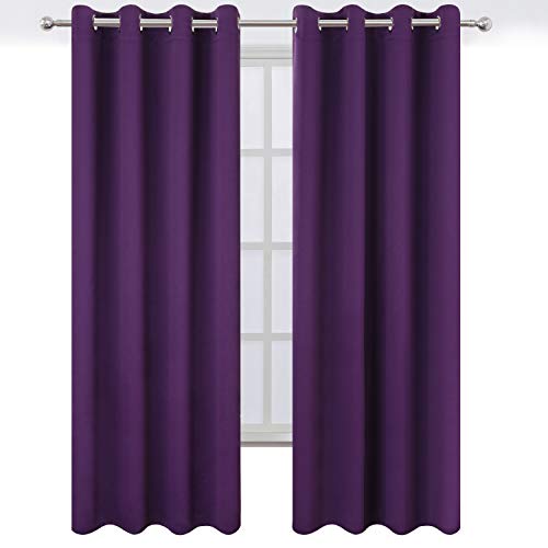 Purple Thermal Blackout Curtains (Purple / 52"W x 95"L (Pack of 2))