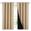 Room Warming Curtains (Biscotti Beige / 52"W x 54"L (Pack of 2))