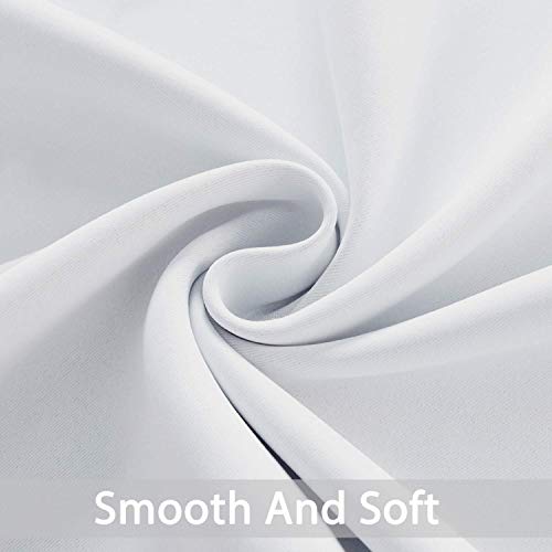 Blackout Curtains 38x90 inch Greyish White Thermal Drapes (Greyish White / 38"W x 90"L (Pack of 2))