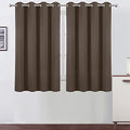 Blackout Curtains 52 x 45 inch (Chocolate Brown / 52"W x 45"L (Pack of 2))