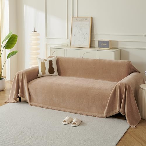 Couch Cover for Sofa (Khaki / 91*134 inch)