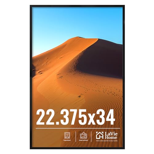 22.375x34 Picture Frame for Wall Display (Black / 22.375x34)