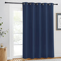 Blackout Navy Curtain Drape for Windows 84" Long (Navy / 66"W x 84"L (Pack of 1))