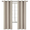 Room Darkening Curtains 72 Inches Long (Camel / 42"W x 72"L (Pack of 2))