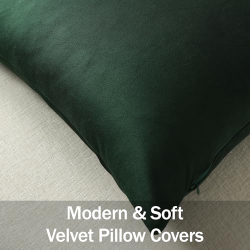 Euro Sham Covers 26x26 Dark Green (Dark Green / 26" x 26" (Pack of 2))