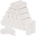 24 Pcs Flannel Blankets Bulk (Cream White)