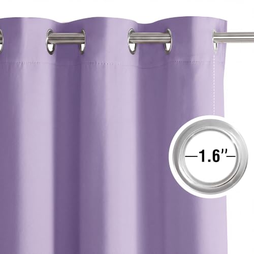 Lavender Purple 84 Inches Long 2 Panels Room Darkening Curtains for Girls Room (Lavender Purple / 40"W x 84"L (Pack of 2))