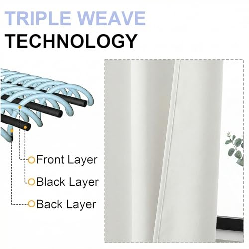Ava Ivory Short 36 Inches Light Filtering Curtain 2 Panels Set (Ivory / 40"W x 36"L (Pack of 2))