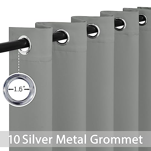 Room Darkening Curtains 70x84 inch Length Dove Grey (Dove Grey / 70"W x 84"L (Pack of 2))