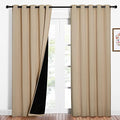 Biscotti Beige Curtains for Living Room 62" w x 84" L 2 Panels (Biscotti Beige / 62"W x 84"L (Pack of 2))
