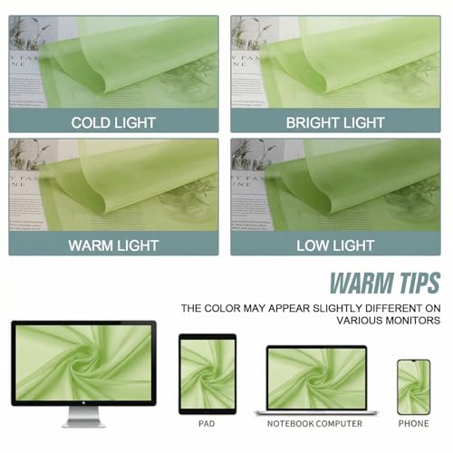 Sheer Curtains 63 Inch Length 2 Panels (42"W x 63"L (Pack of 2) / Lime)